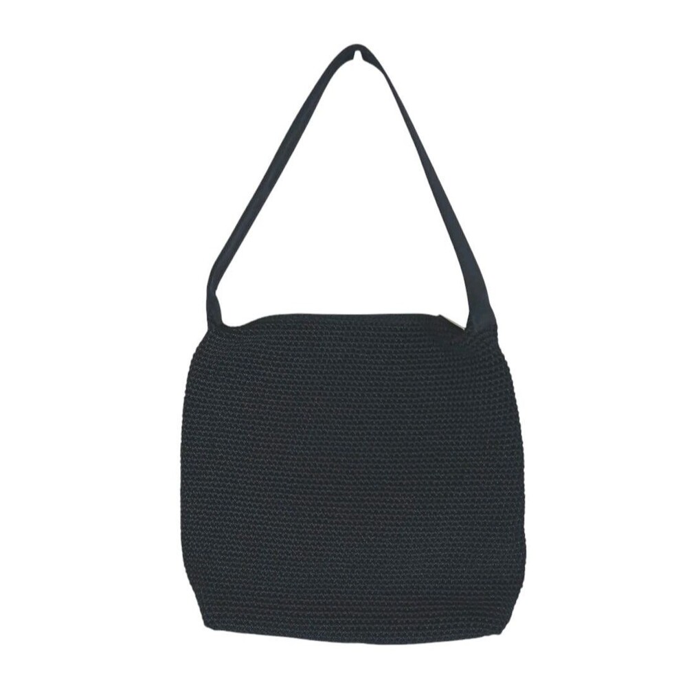 THE SAK Elliott Lucca Black Crochet Shoulder Bag